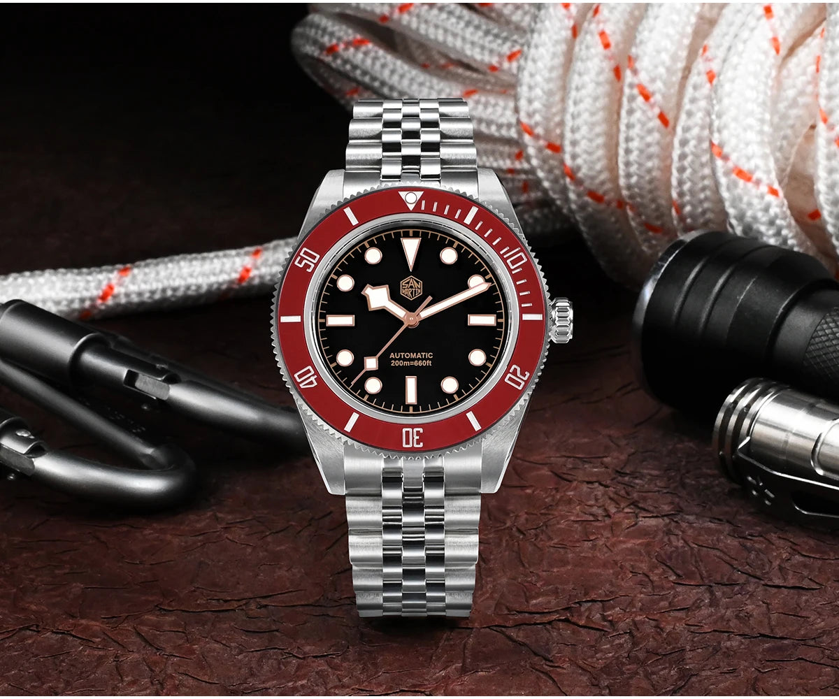 San Martin mm BB Men Watch Luxury Sport Diver Fly - Product Image 10