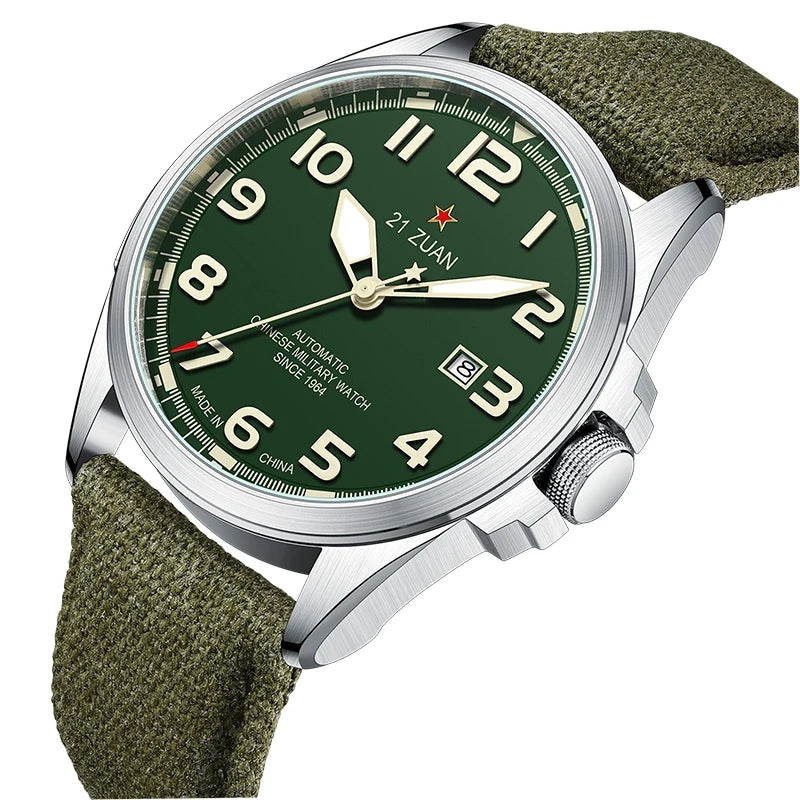 unisex classic watch vastara seagull d581 's military retro clock luminous sport s gift - daily wear timepiece with white