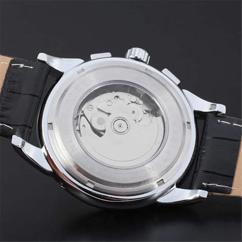 vastara genuine leather trend sun and moon roman numerals watch 10 - classic unisex timepiece with stainless steel (USA)