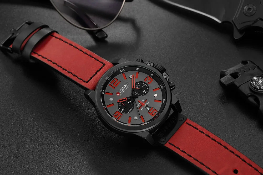 Watch Men Brand Luxury CURREN Fashion Leather - Product Image 11