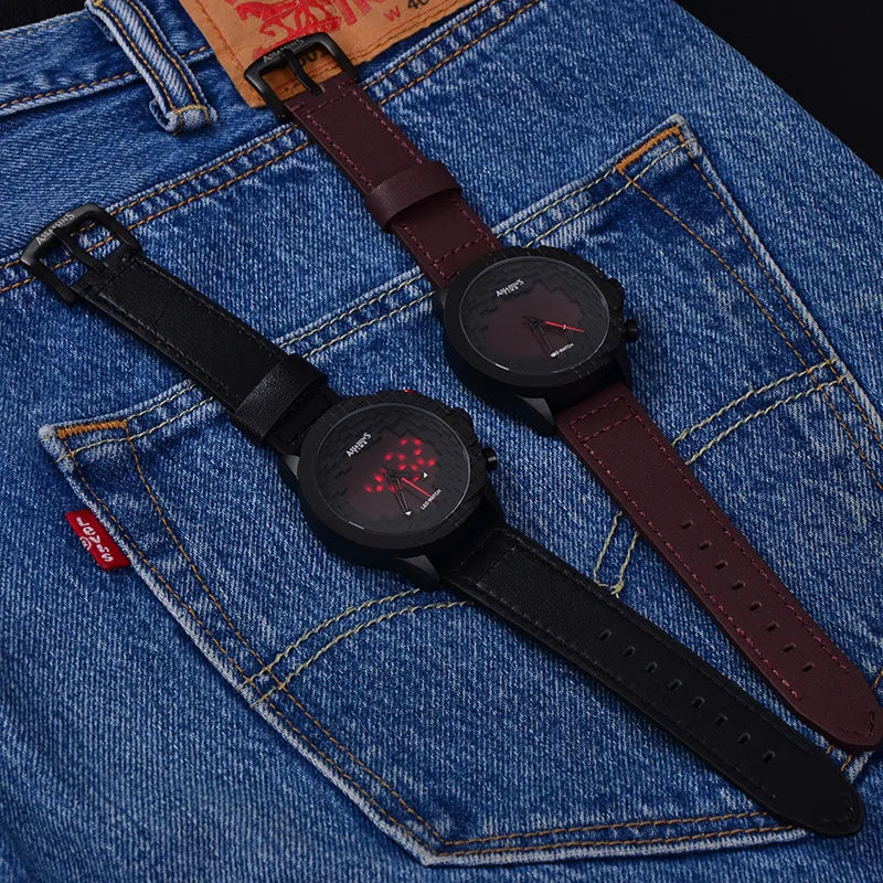 vastara miyota sport punk watch trade in leather models watch 14 - classic unisex timepiece with stainless steel (USA)