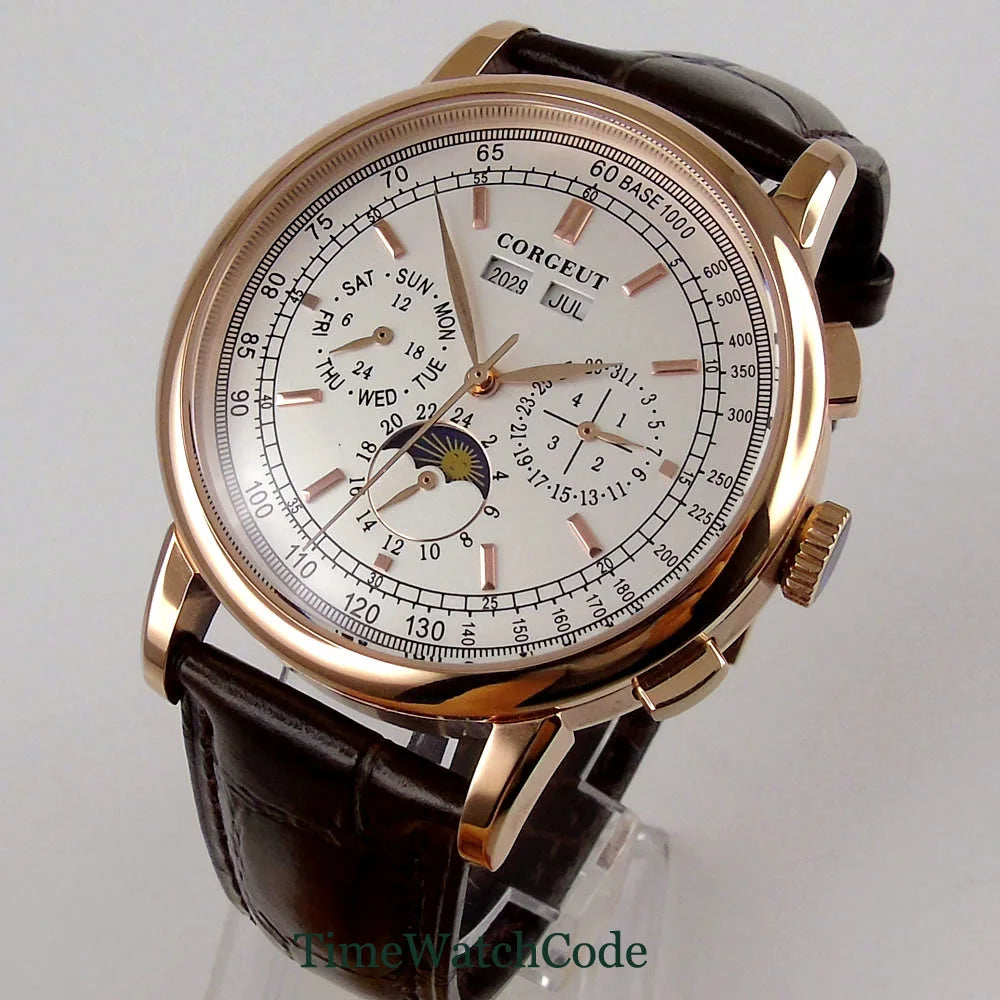 vastara - corgeut horizonmaster 42mm automatic calendar watch for men watch 15 - casual unisex timepiece with stainless