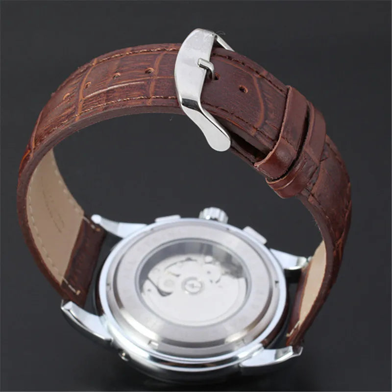 vastara genuine leather trend sun and moon roman numerals watch 18 - classic unisex timepiece with stainless steel (USA)