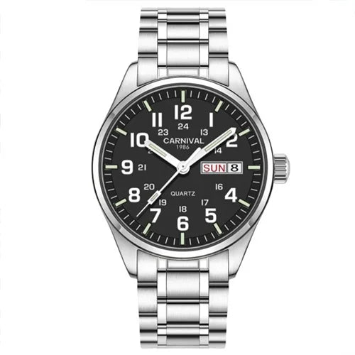 Switzerland Carnival Quartz Watch men Stainless - Product Image 17