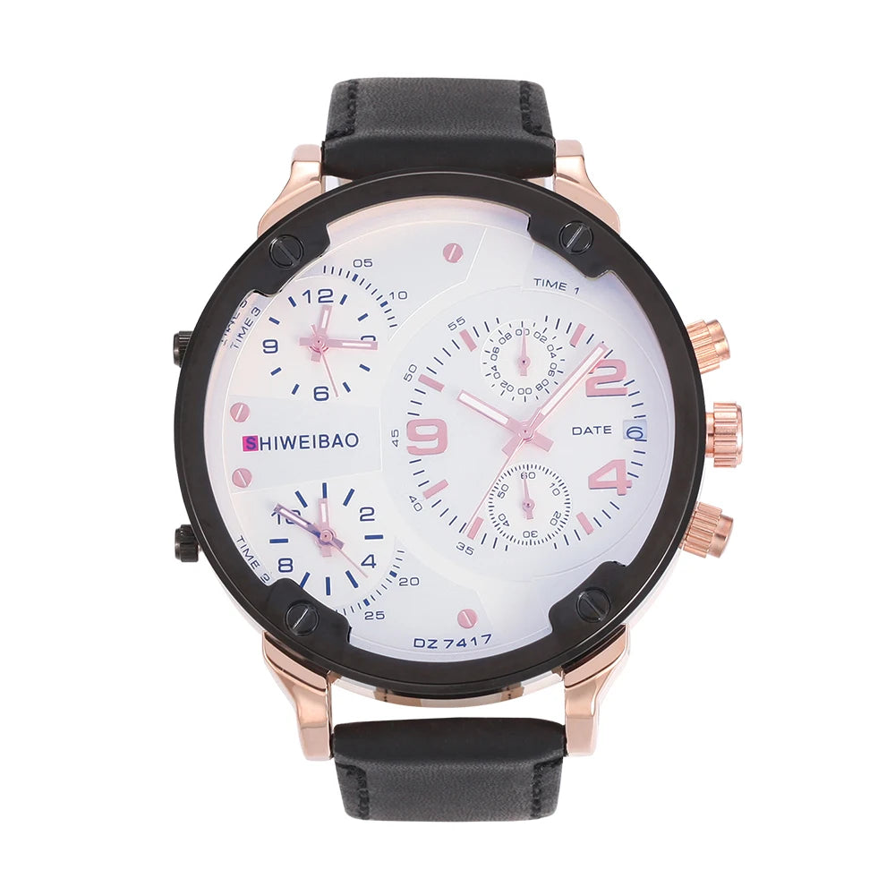 vastara - steel multi time zone men s chronograph watch watch 14 - casual unisex timepiece with chronograph (USA)