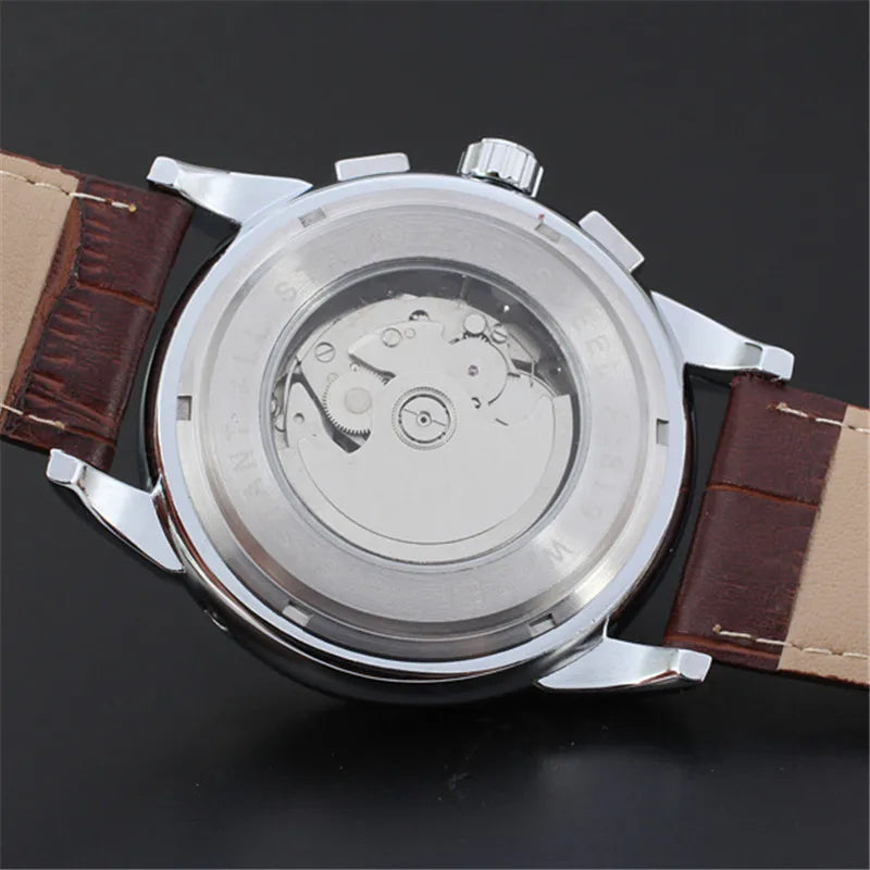 vastara genuine leather trend sun and moon roman numerals watch 17 - classic unisex timepiece with stainless steel (USA)