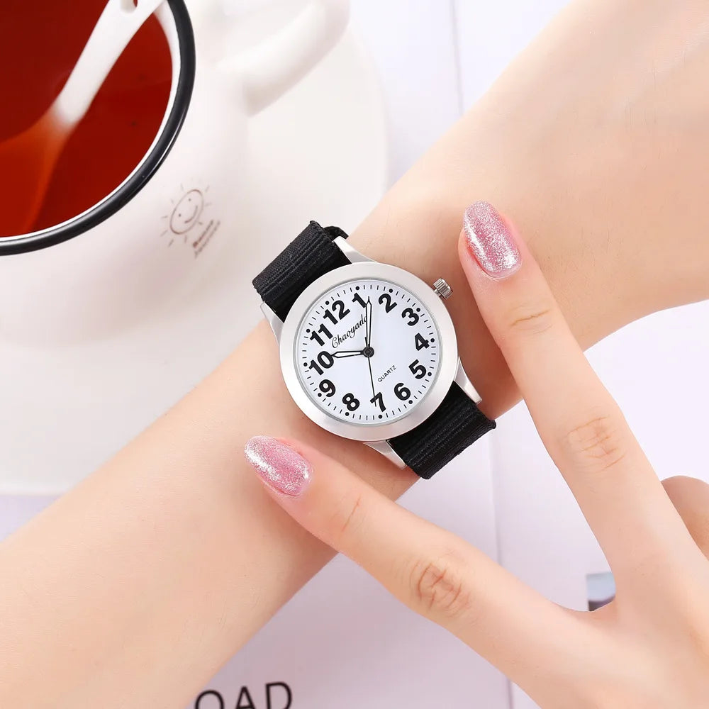 vastara - cute nylon strap watch watch 23 - casual unisex timepiece with waterproof (USA)
