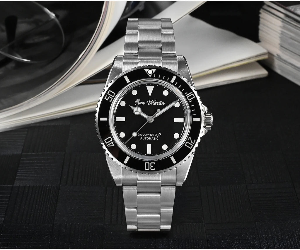 San Martin mm Sub Men Watch Vintage Classic Diver - Product Image 7