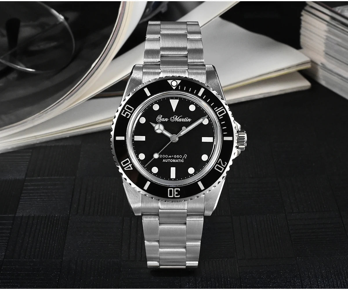 San Martin mm Sub Men Watch Vintage Classic Diver - Product Image 7