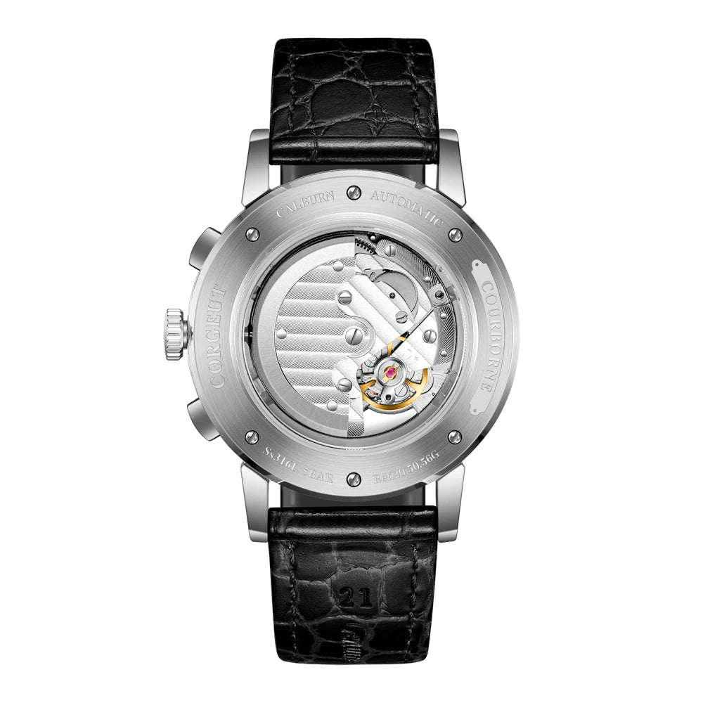 vastara diy custom logo s white dial 316l case watch 11 - classic unisex timepiece with stainless steel (USA)