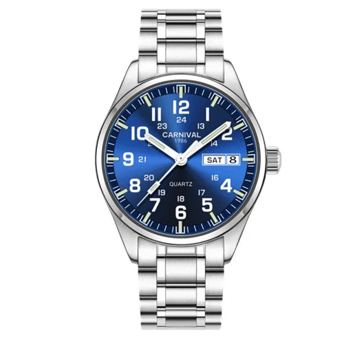 Switzerland Carnival Quartz Watch men Stainless - Product Image 20