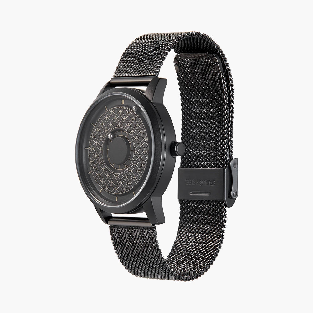 vastara eutour black mesh band strap reloj magnetic magnet metal multifunctional 's quartz watch 7 - classic unisex