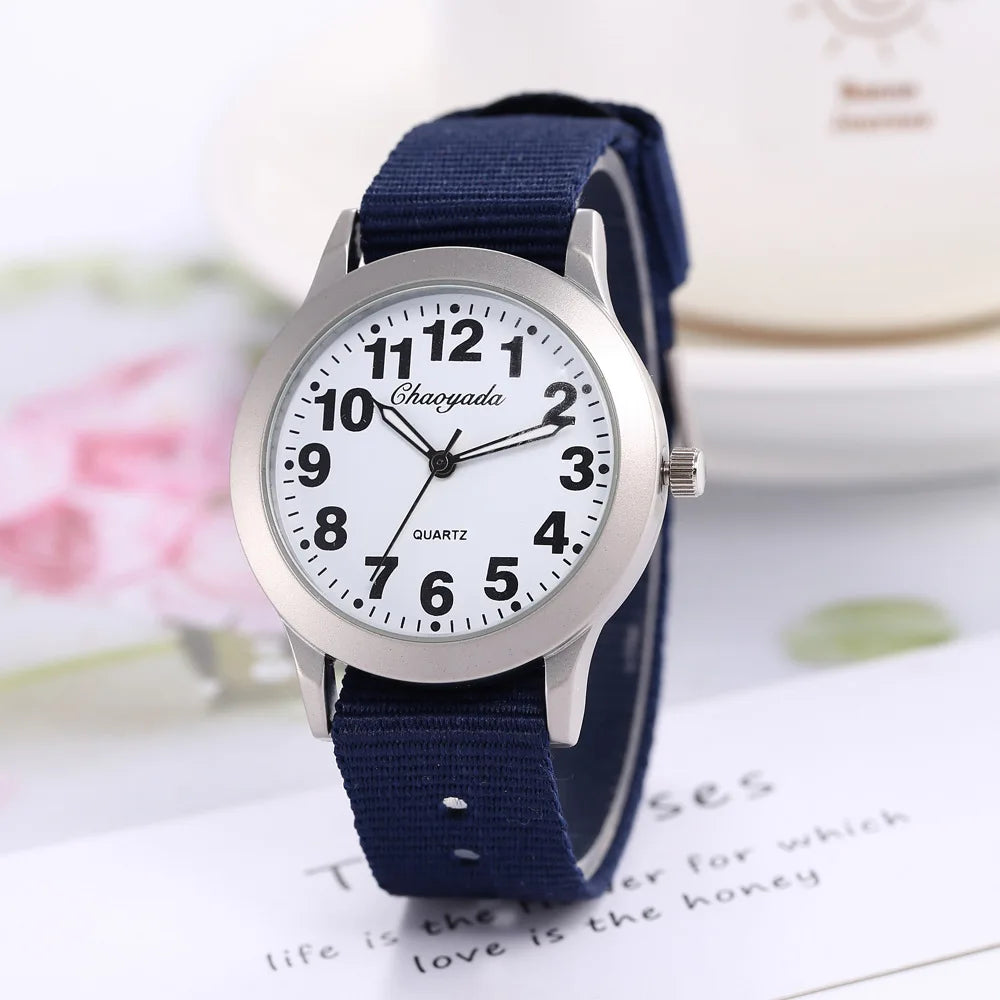 vastara - cute nylon strap watch watch 22 - casual unisex timepiece with waterproof (USA)