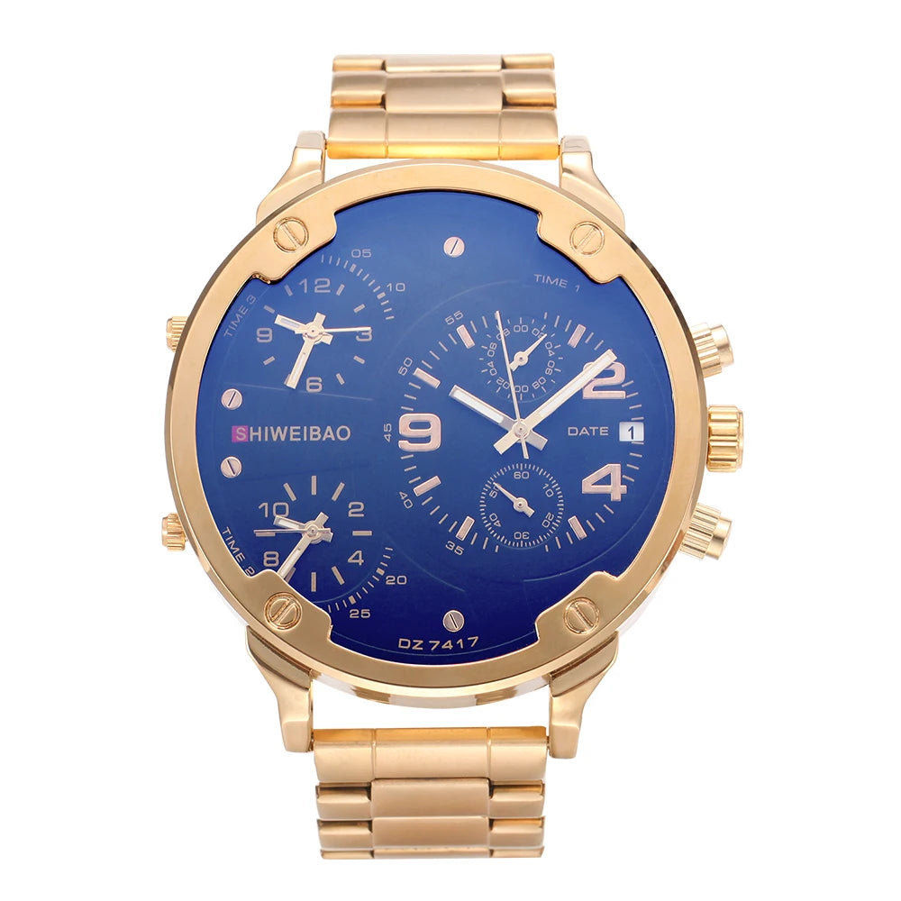 vastara - steel multi time zone men s chronograph watch watch 10 - casual unisex timepiece with chronograph (USA)