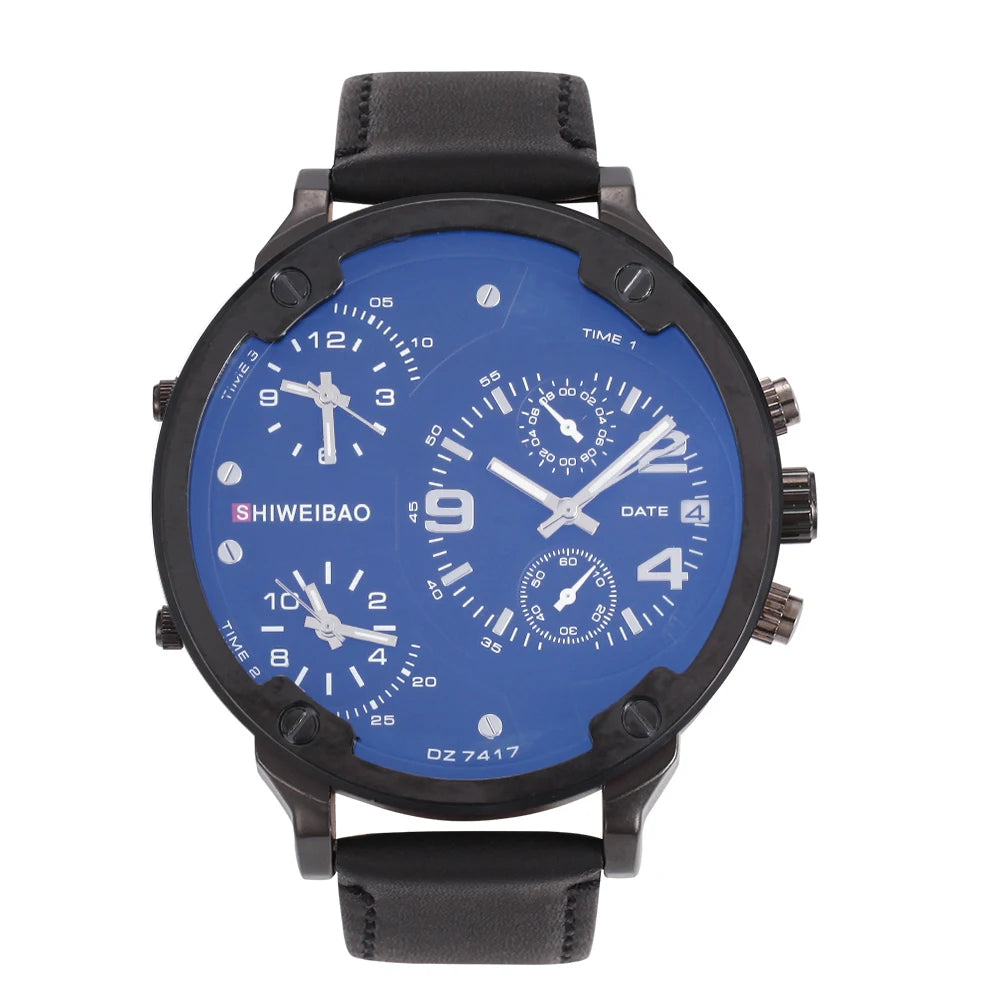 vastara - steel multi time zone men s chronograph watch watch 18 - casual unisex timepiece with chronograph (USA)