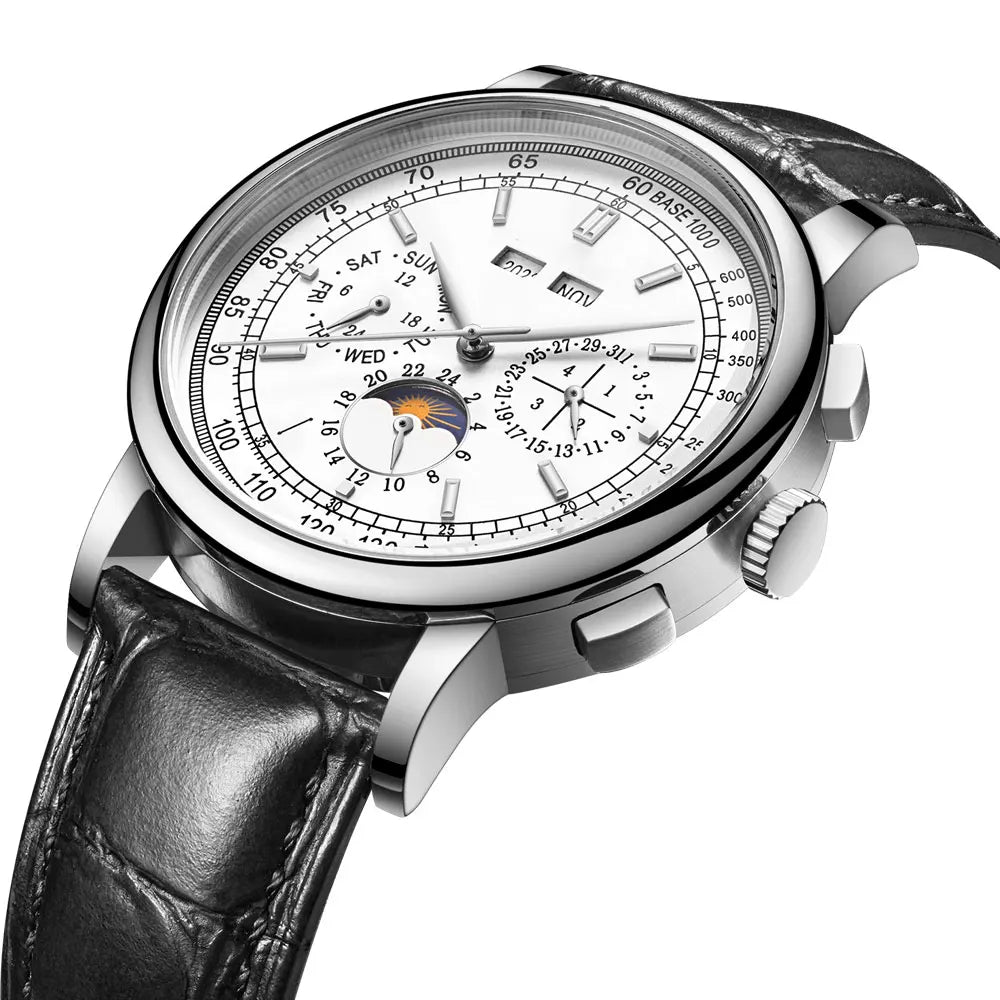 VASTARA vastara diy custom logo s white dial 316l case unisex timepiece - stainless steel stainless steel watch (USA)