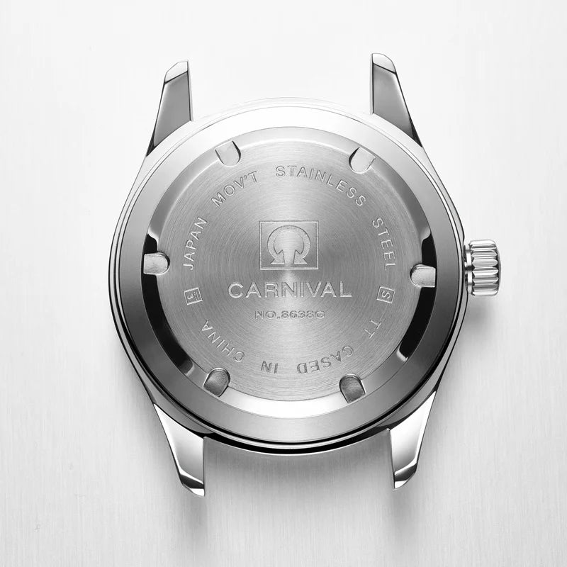 Switzerland Carnival Quartz Watch men Stainless - Product Image 5