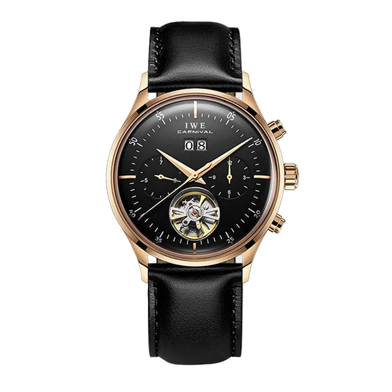 Grey Dial Tourbillon Watch Switzerland I&W Travel - Product Image 12