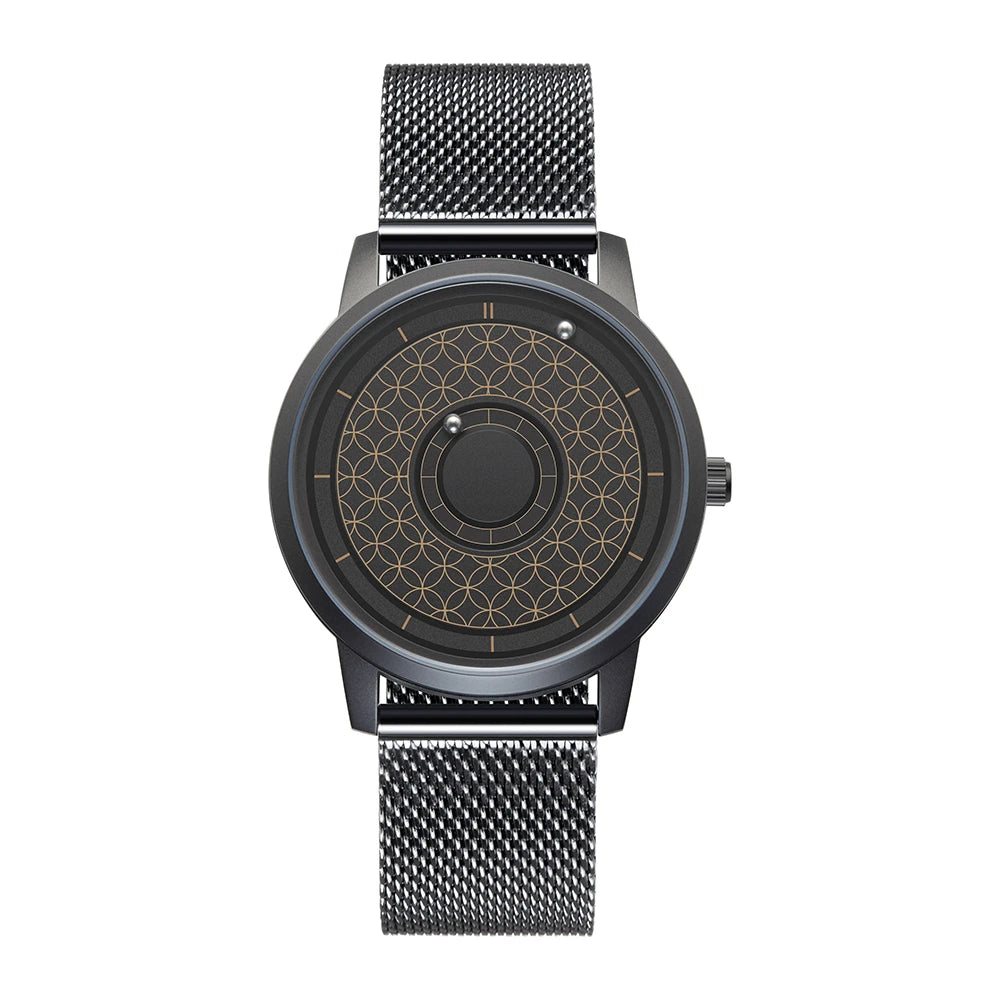 vastara eutour black mesh band strap reloj magnetic magnet metal multifunctional 's quartz watch 14 - classic unisex