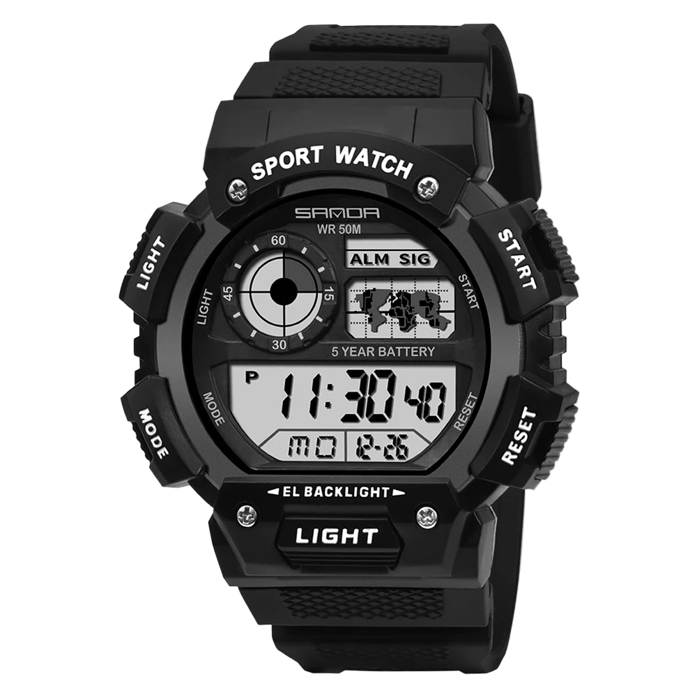 vastara - g force shock digital military sports watch for men - sports unisex watch with digital in neutral metal (USA)