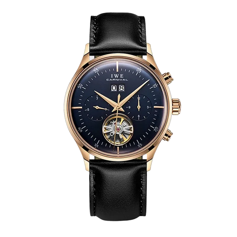 Grey Dial Tourbillon Watch Switzerland I&W Travel - Product Image 7