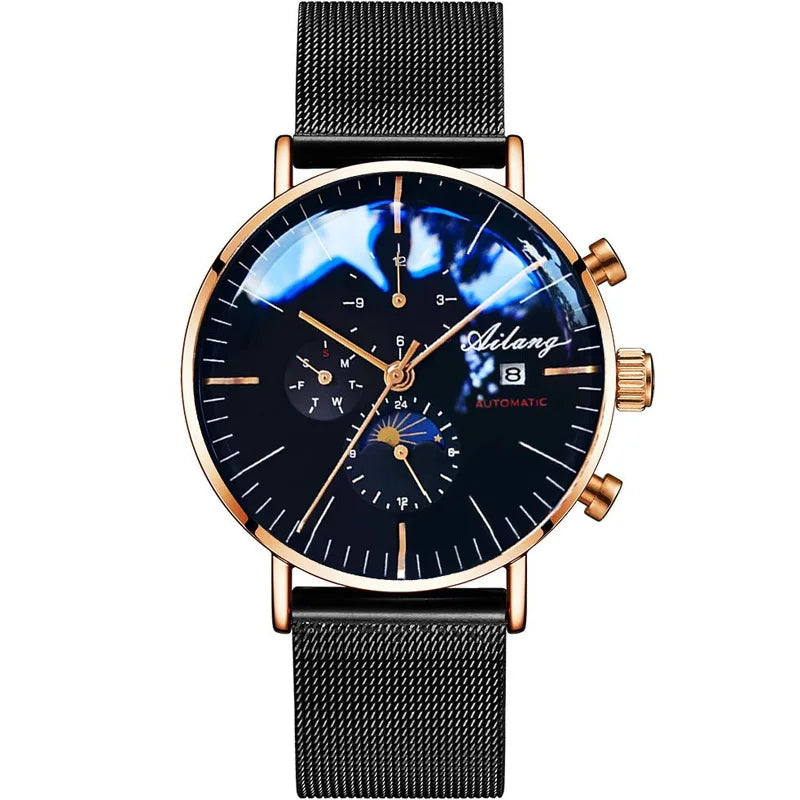 AILANG Fashio Men Black Automatic Mechanical - Product Image 29