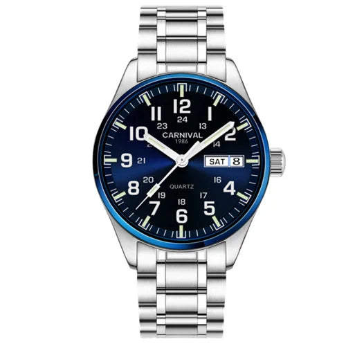 Switzerland Carnival Quartz Watch men Stainless - Product Image 16