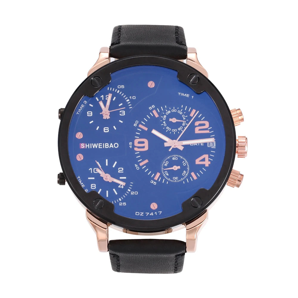 vastara - steel multi time zone men s chronograph watch watch 15 - casual unisex timepiece with chronograph (USA)