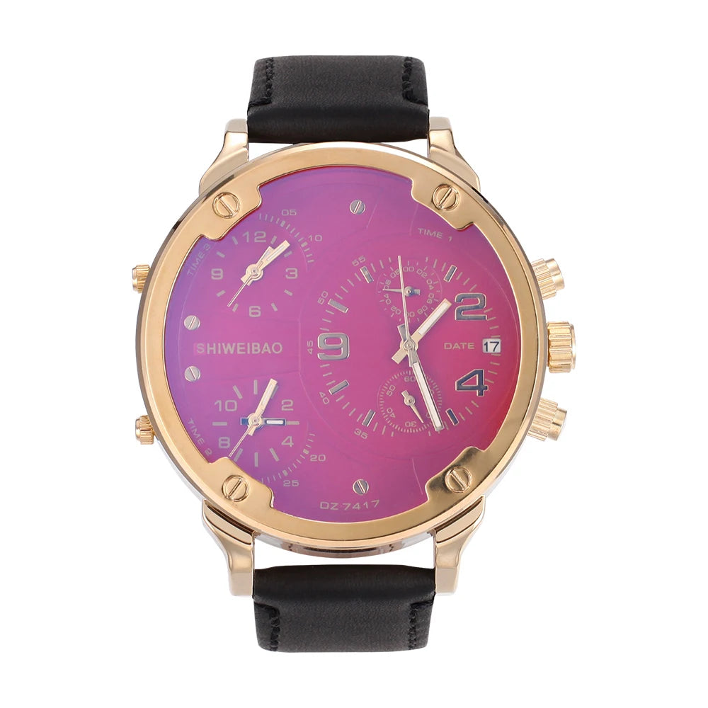 vastara - steel multi time zone men s chronograph watch watch 26 - casual unisex timepiece with chronograph (USA)