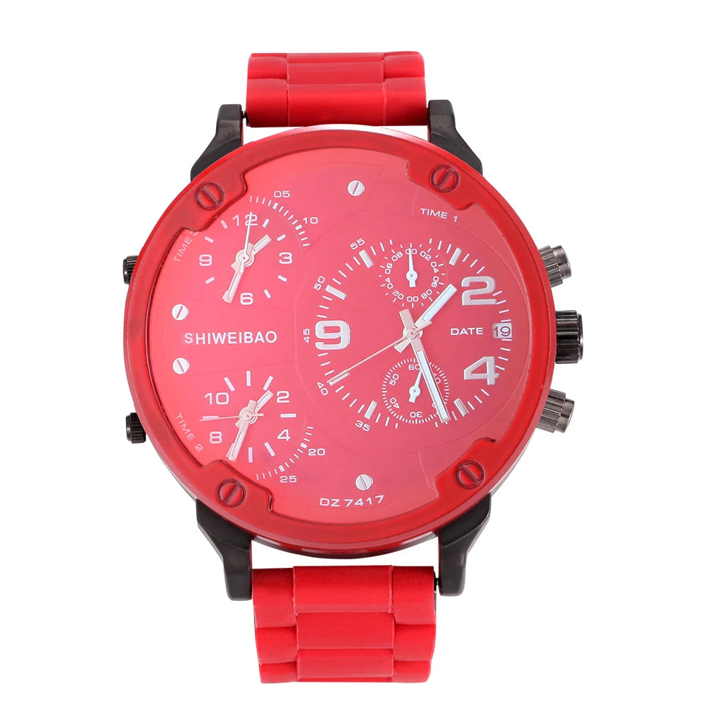 vastara - steel multi time zone men s chronograph watch watch 22 - casual unisex timepiece with chronograph (USA)