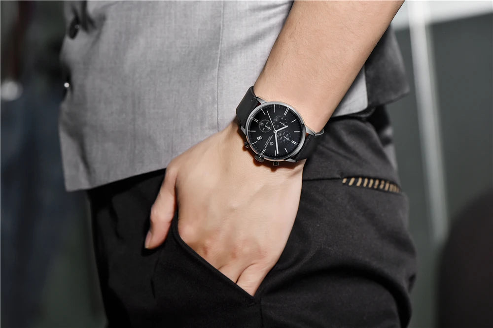 vastara - men's multi time zone watch watch 7 - casual unisex timepiece with waterproof (USA)