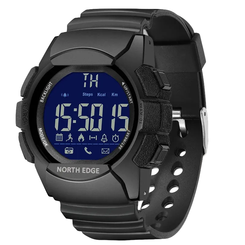 NORTH EDGE Pedometer Calories Bluetooth Men Sports - Men'S Watch