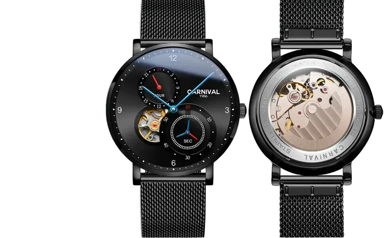 vastara tourbillon carnival es small second dial 24 hours sapphire skeleton for watch 13 - classic unisex timepiece with