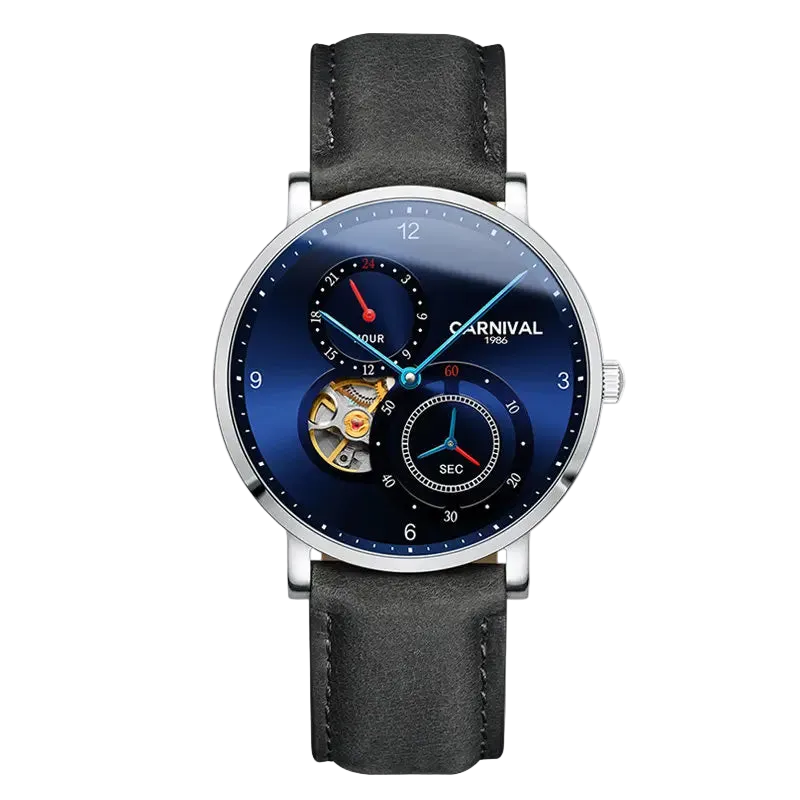 vastara tourbillon carnival es small second dial 24 hours sapphire skeleton for watch 24 - classic unisex timepiece with