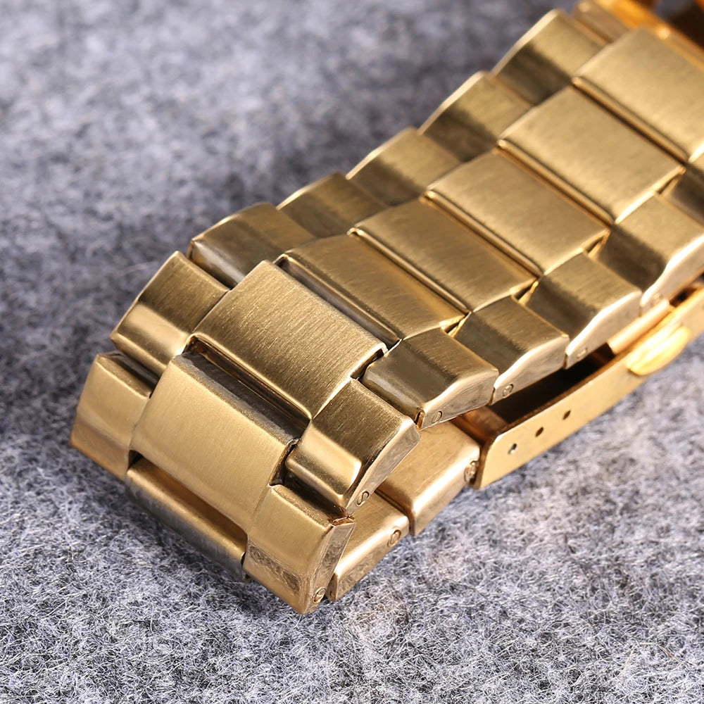 vastara cagarny cool big case wrist es golden watch detail - reliable movement, stainless steel, waterproof classic design