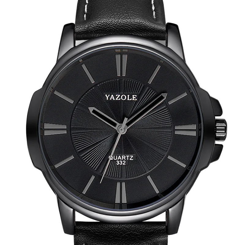 vastara - royale blue classic men s luxury leather quartz watch watch 11 - casual unisex timepiece with water-resistant (USA)