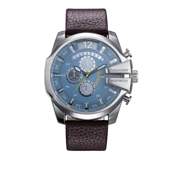 vastara cagarny s es military leather band date clock relojes hombre d6839 watch 7 - classic unisex timepiece with