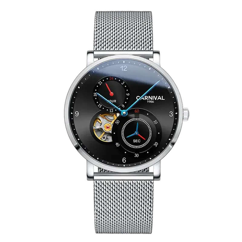 vastara tourbillon carnival es small second dial 24 hours sapphire skeleton for watch 28 - classic unisex timepiece with