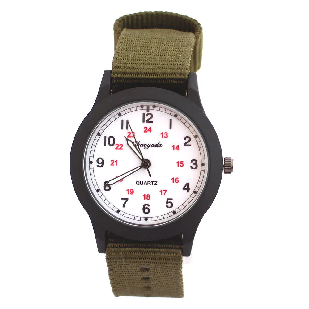 vastara - cute nylon strap watch watch 16 - casual unisex timepiece with waterproof (USA)