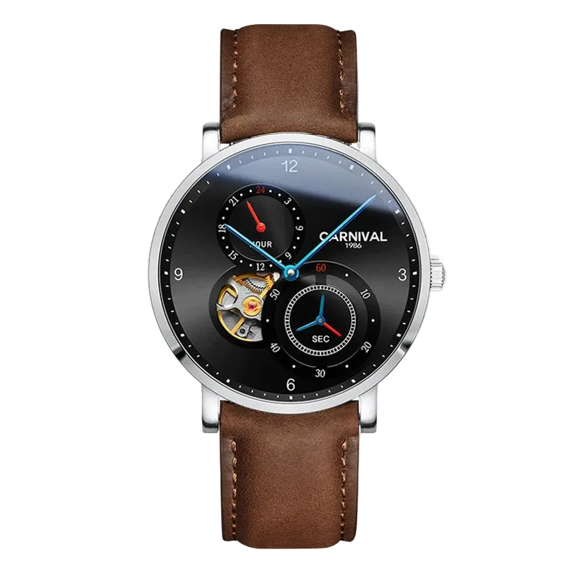 vastara tourbillon carnival es small second dial 24 hours sapphire skeleton for watch 25 - classic unisex timepiece with