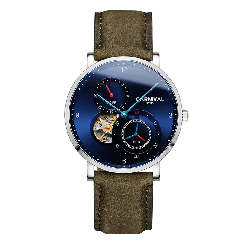 vastara tourbillon carnival es small second dial 24 hours sapphire skeleton for watch 26 - classic unisex timepiece with