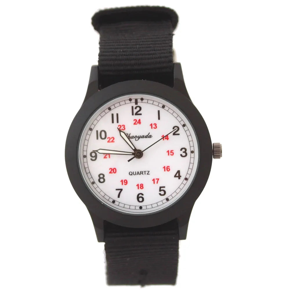 vastara - cute nylon strap watch watch 24 - casual unisex timepiece with waterproof (USA)