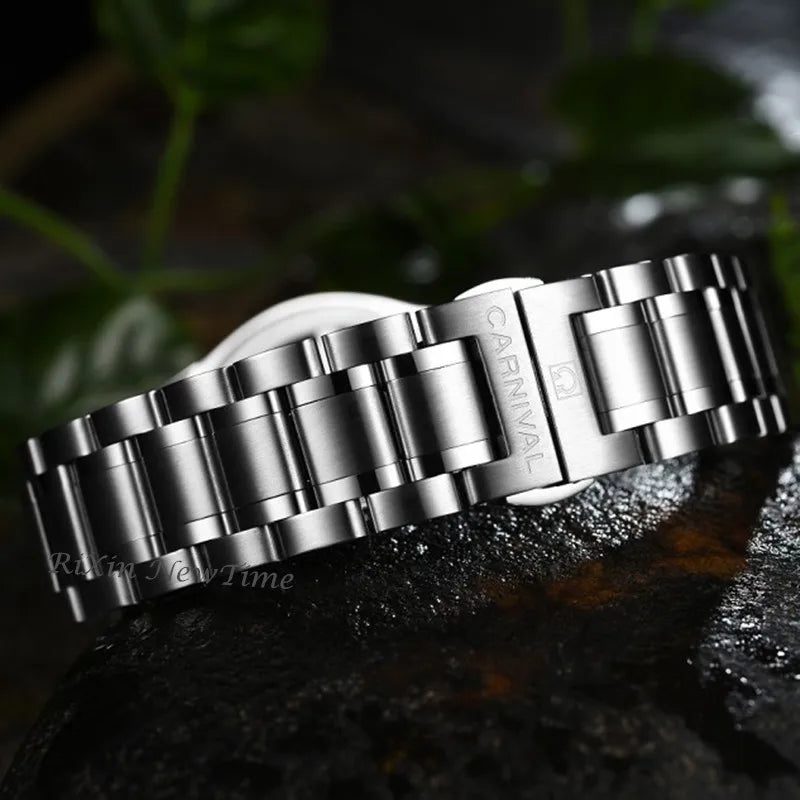 Switzerland Carnival Quartz Watch men Stainless - Product Image 4