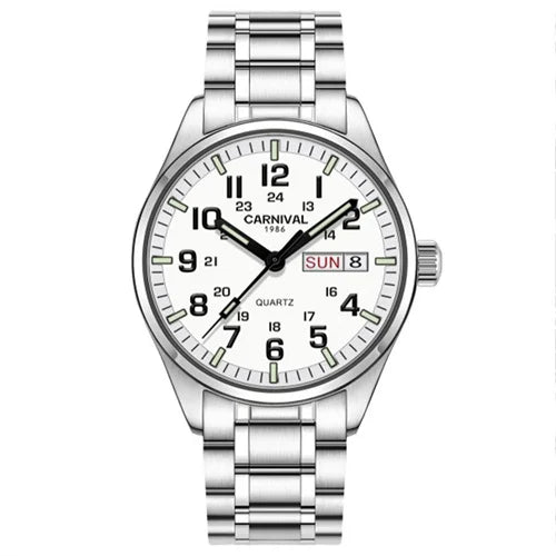 Switzerland Carnival Quartz Watch men Stainless - Product Image 19