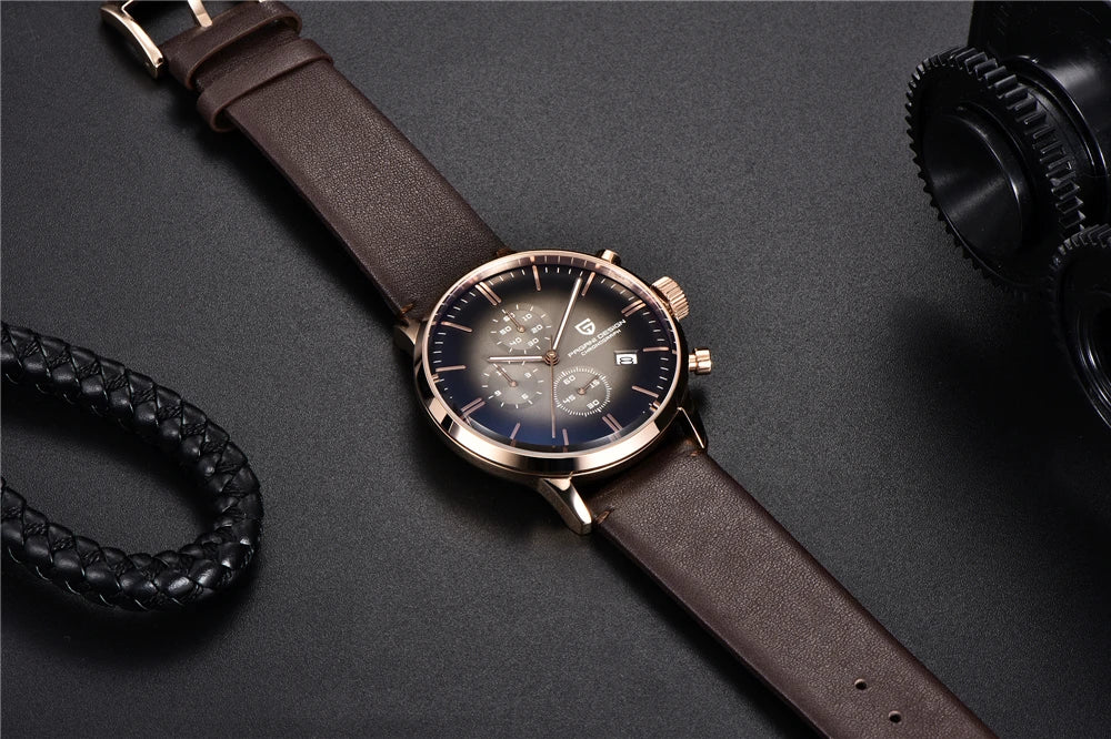 vastara - men's multi time zone watch watch 15 - casual unisex timepiece with waterproof (USA)