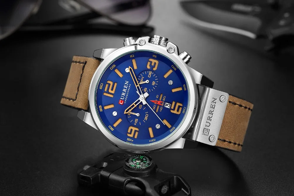 Watch Men Brand Luxury CURREN Fashion Leather - Product Image 25