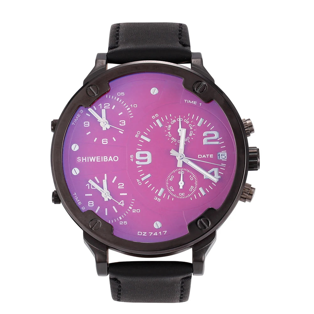 vastara - steel multi time zone men s chronograph watch watch 16 - casual unisex timepiece with chronograph (USA)