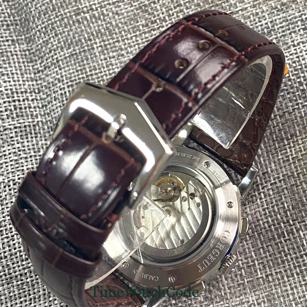 vastara - corgeut horizonmaster 42mm automatic calendar watch for men watch 10 - casual unisex timepiece with stainless