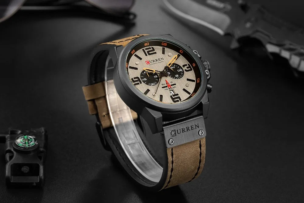 Watch Men Brand Luxury CURREN Fashion Leather - Product Image 16