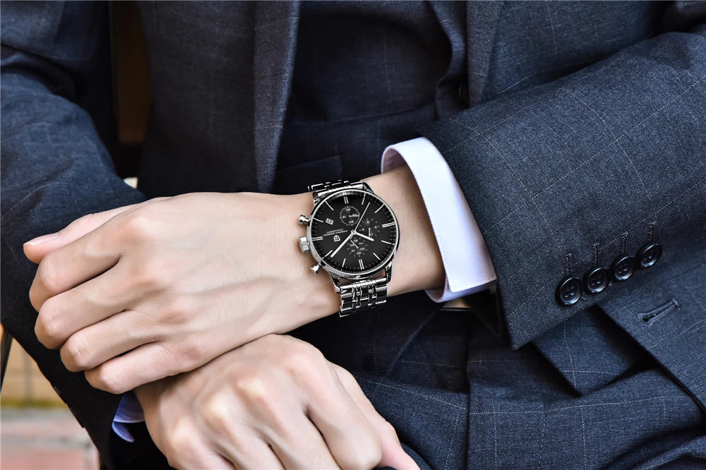 vastara - men's multi time zone watch watch 6 - casual unisex timepiece with waterproof (USA)